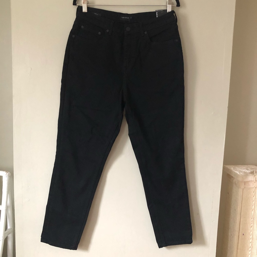 Frank & Oak black denim pants